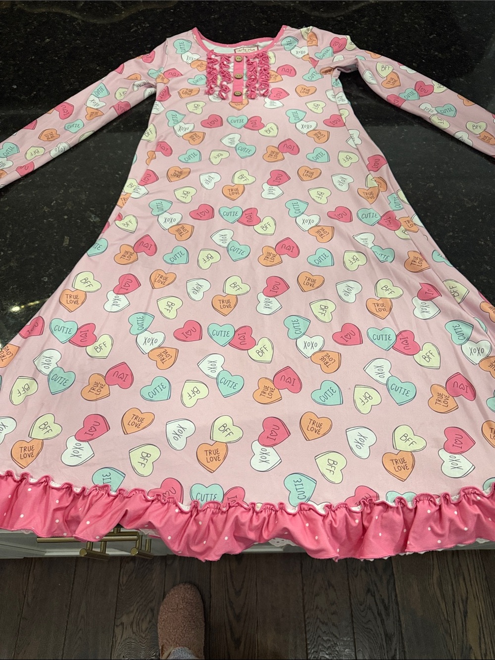 Cheeky Plum Pink Long-Sleeve Nightgown